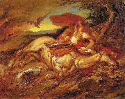 Pedro Americo Dead horse oil painting